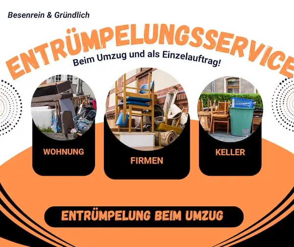 Grafik für die Entrümpelung beim Umzug von S.H.George.